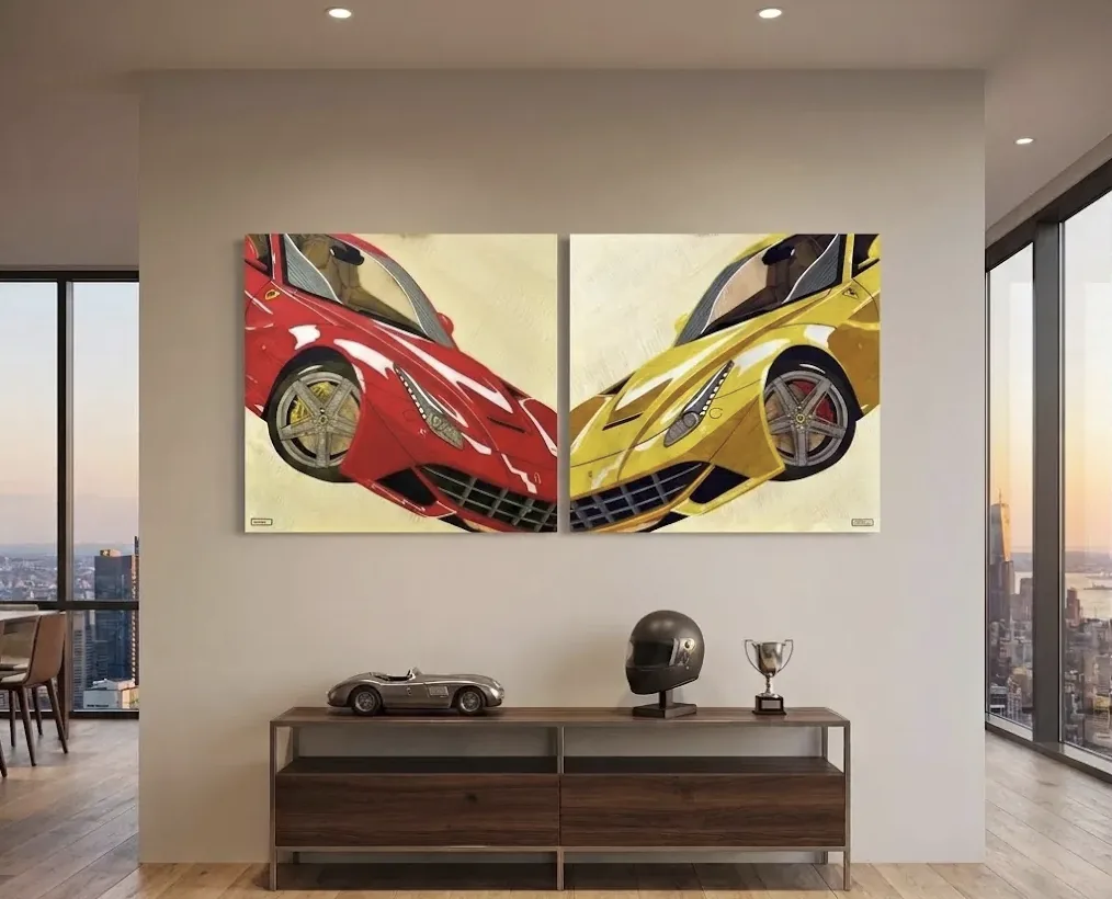 Ferrari F12 Berlinetta — Diptyque, mise en situation